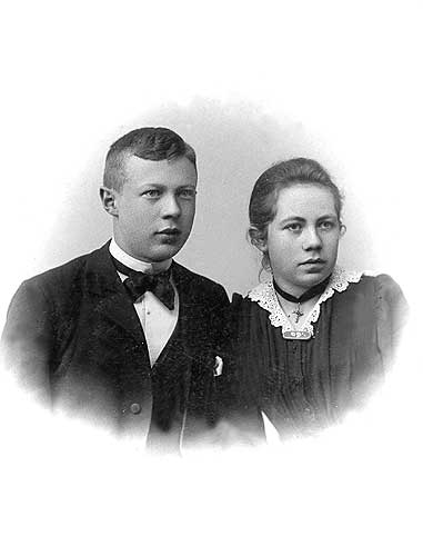 Jacob Chr. og søster Benedicte 