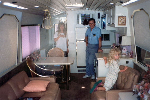 Vibeke in one of Tommy's motor homes