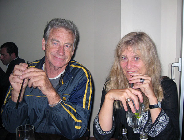 Tommy and Vibeke in a Berlin bar 2004