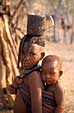 Himba children with cup
