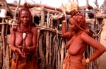 Two Himba women chatting