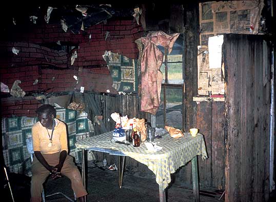 Ida in her shack in Alabama