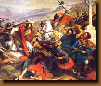 Karl Martel beats the Arabs in Tours