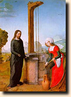 Juan de Flandes: Kristus og kvinden i Samaria